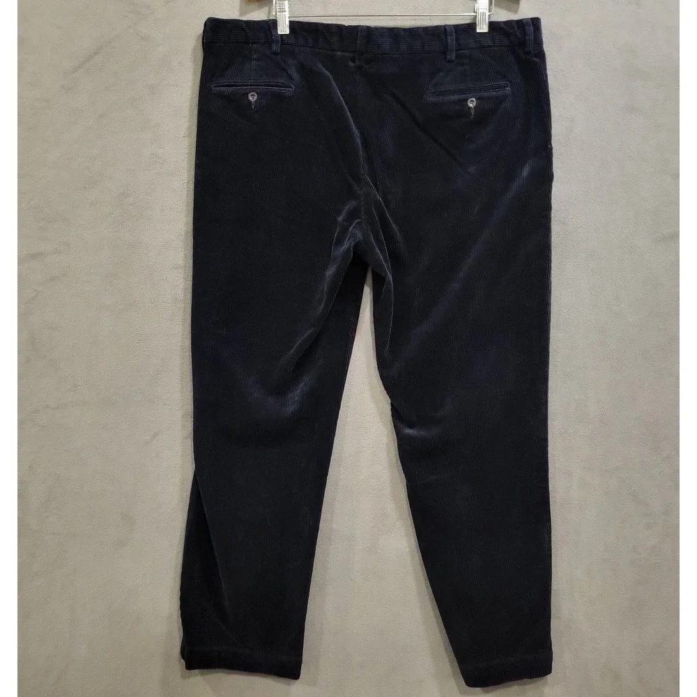 Vtg Polo Ralph Lauren Corduroy Pants‎ Mens 42x32 Blue Straight Leg Cords Preppy